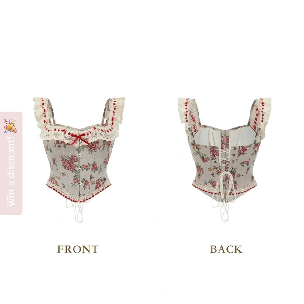 Floral Lace corset - Picture 2 of 3